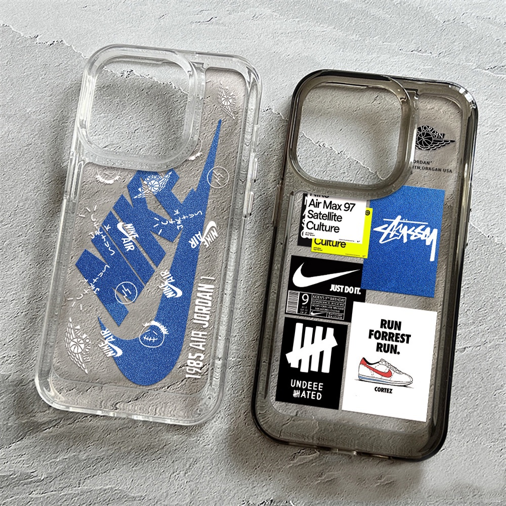 Bape แบรนด์ใหญ่เคสโทรศัพท์เหมาะสําหรับ iphone 15 14 11 13 12 xs 14 ProMax Xsmax xr 7 8 14 plus ของขวัญวันหยุดไม่มีสีเหลืองกันกระแทกโปร่งใสเคสโทรศัพท์ VG4S