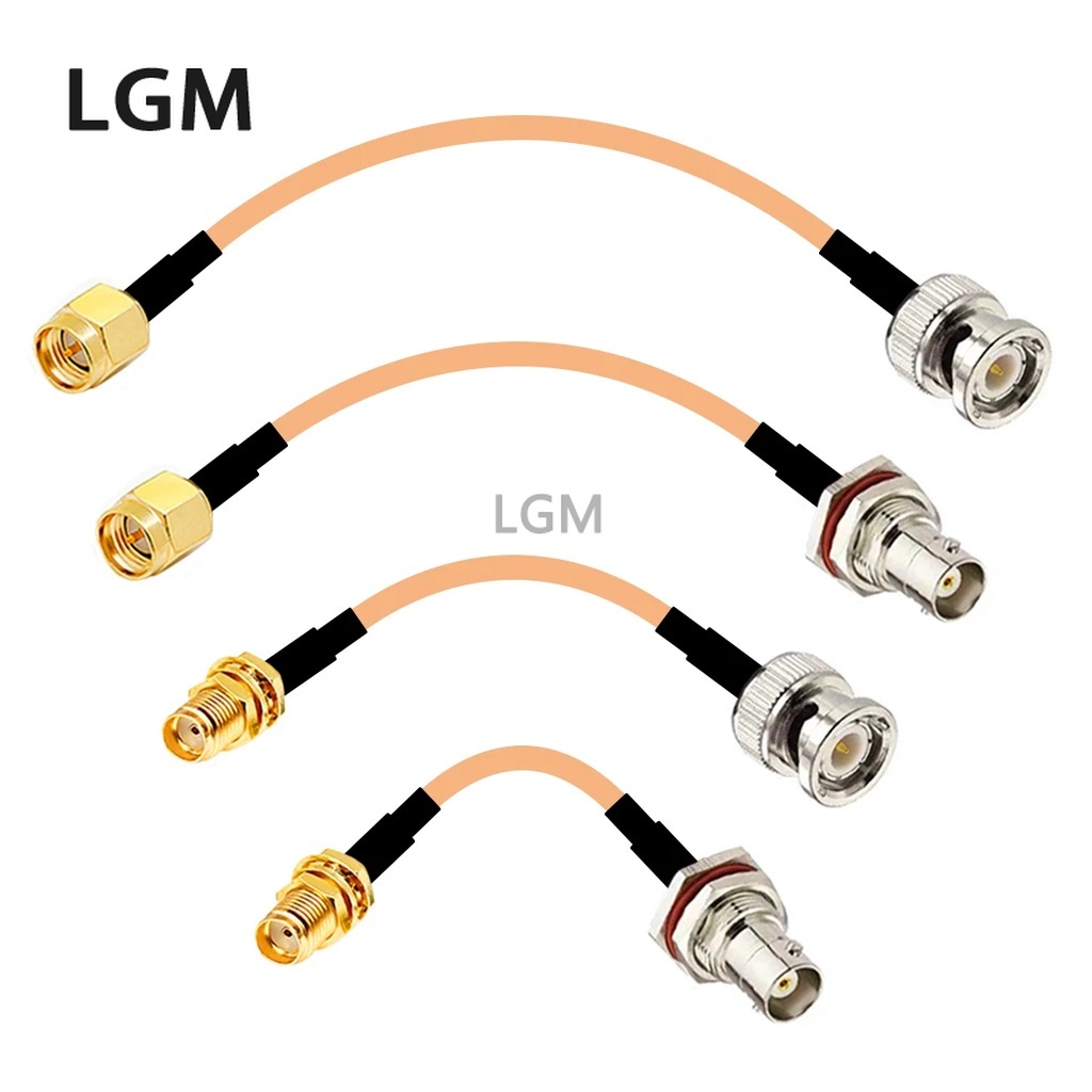 SMA หญิง Rg316 อะแดปเตอร์สายเคเบิลเชื่อมต่อชายเป็น BNC Pigtail Jack Plug RG316 tta