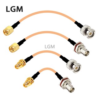 Rg316 อะแดปเตอร์สายเคเบิลเชื่อมต่อ BNC เป็น SMA ตัวผู้ ตัวเม…