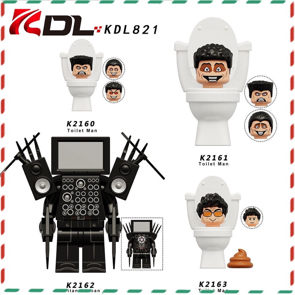 ของเล่นเพื่อการศึกษา skibidi ชุดชักโครกประกอบบล็อกตัวต่อของเล่นของขวัญสําหรับเด็ก
