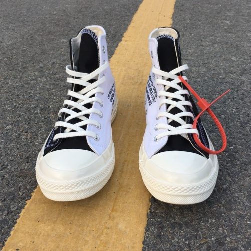 รองเท้าผ้าใบConverse Chuck Taylor All Star 70 x Off White Two-Tone" white-black SIZE.38-44 รองเท้าห