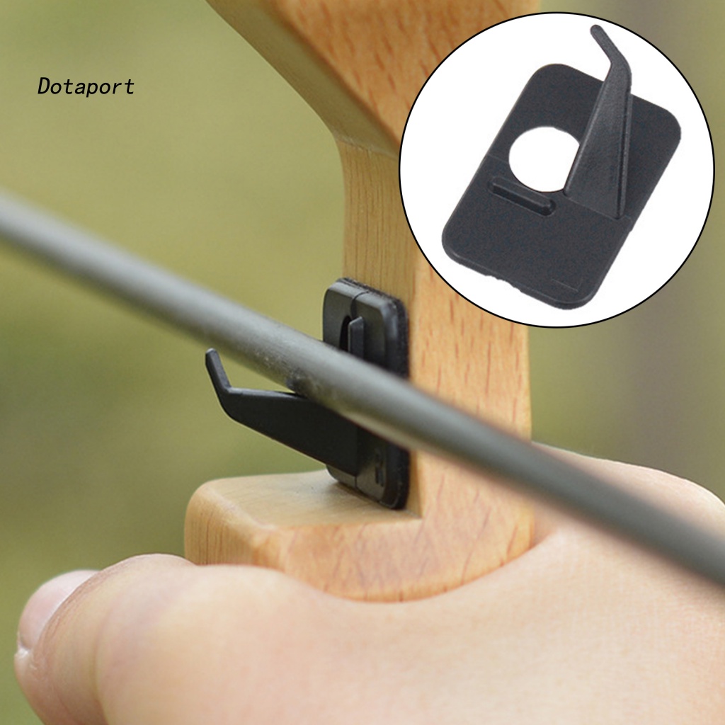 Self-Adhesive Back Arrow Rest พลาสติก Arrow Rest Self-กาวสีดํา Arrow REST สําหรับ Recurve Bow การล่า