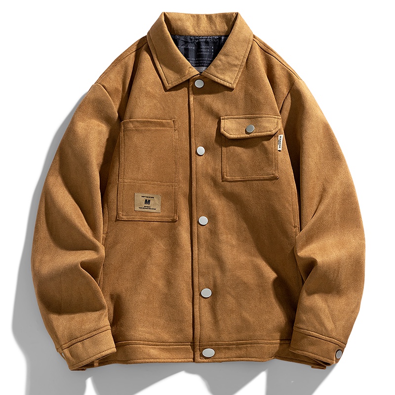 Plus ขนาด M-8XL เสื้อแจ็คเก็ตผู้ชายธรรมดาลําลองหลวมเสื้อแจ็คเก็ตคาร์โก้ไขมันขนาดใหญ่ 6XL/7XL/8XL