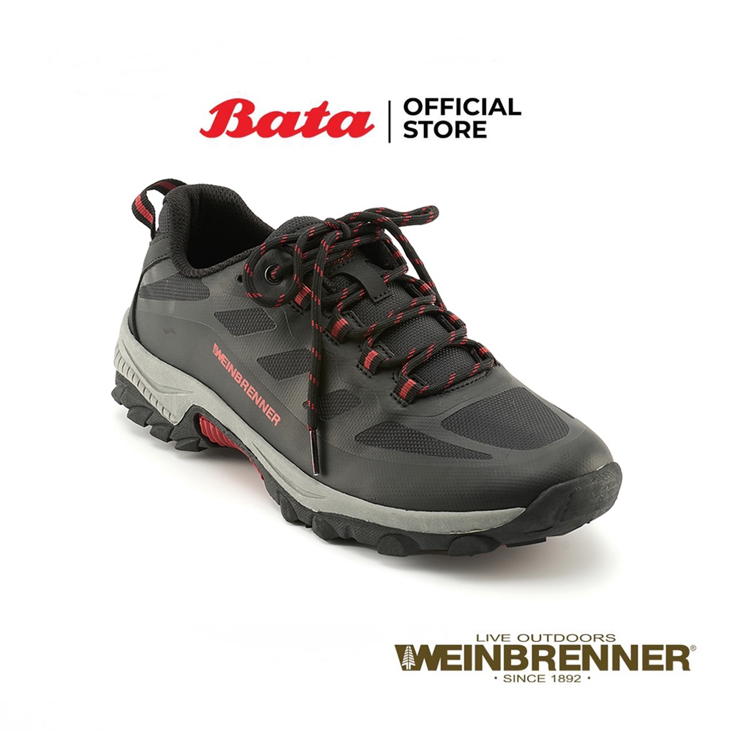 Bata บาจา WEINBRENNER รองเท้าผ้าใบ รองเท้าลำลองแบบผูกเชือก สำหรับผู้ชาย รุ่น 3D ENERGY  สีนำตาลเข้ม 8214614 สีดำ 8216614