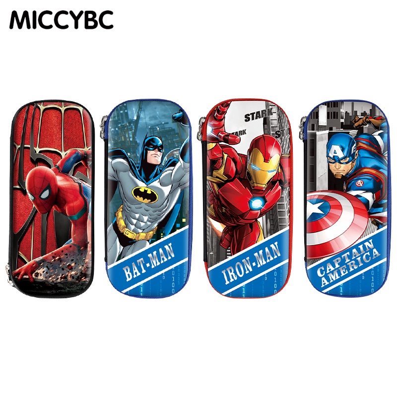[MICCYBC] กล่องดินสอ ลายการ์ตูนซุปเปอร์ฮีโร่ สไปเดอร์แมน มีซิป ความจุสูง หลายชั้น สําหรับเด็กนักเรียนผู้ชาย ผู้หญิง