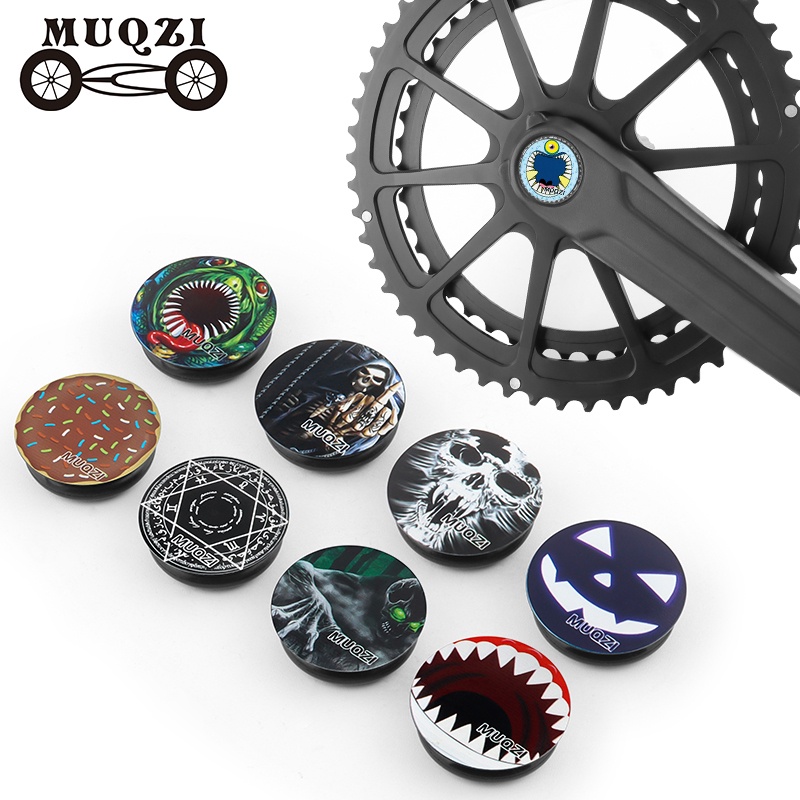 Muqzi Crank ฝุ่น MTB ขวา Hollow Crank แขนหมวกป้องกันจักรยาน Crankset Ultralight ปลั๊กจักรยานถนน Bolt