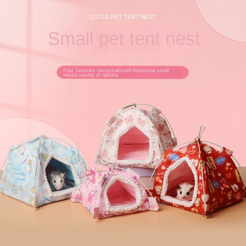 พร้อมส่ง เต็นท์ร่อนน้ําผึ้ง บ้านชูการ์ไกลเดอร์ ดอก ระบายอากาศ ขนาดเล็ก สําหรับหนูแฮมสเตอร์ เม่น สี่ฤดู