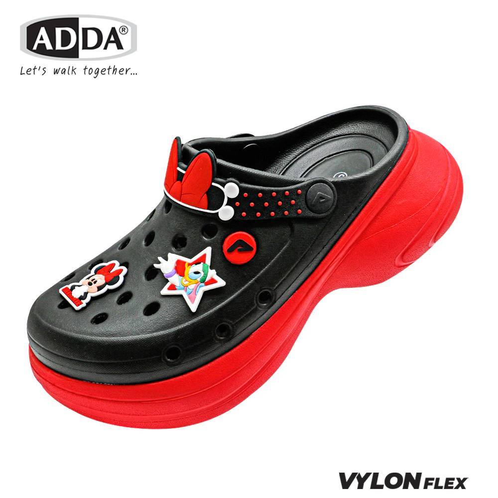 New รองเท้าส้นตึกผู้หญิง จาก ADDA Vylon Flex รองเท้าแตะ รองเท้าลำลอง สำหรับผู้หญิง แบบสวม รุ่น 58104 และ Snoopy 58103