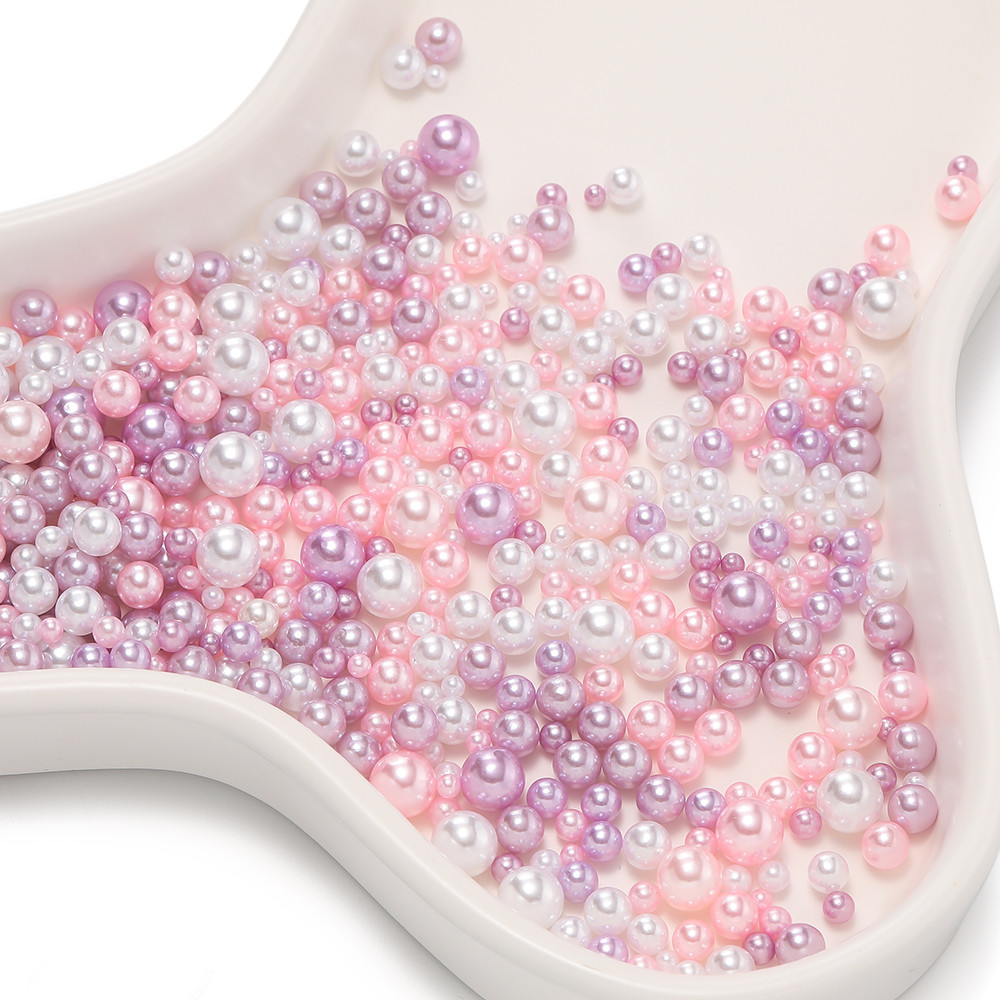 St. kunkka ลูกปัดไข่มุก ABS ไม่มีรูพรุน ขนาด 3-8 มม. 10 กรัม ต่อถุง สําหรับทําเครื่องประดับ DIY - รูปที่ 7