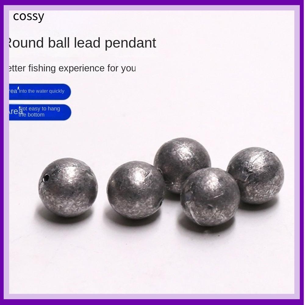 Cossy 20PCS ตกปลาตะกั่ว Sinkers, 1g-9g BallStyle ตกปลาน้ําหนัก Sinker, 2024 Anti แขวนด้านล่างเว้าด้านล่างตะกั่วตกปลาน้ําหนักตกปลาตกปลา