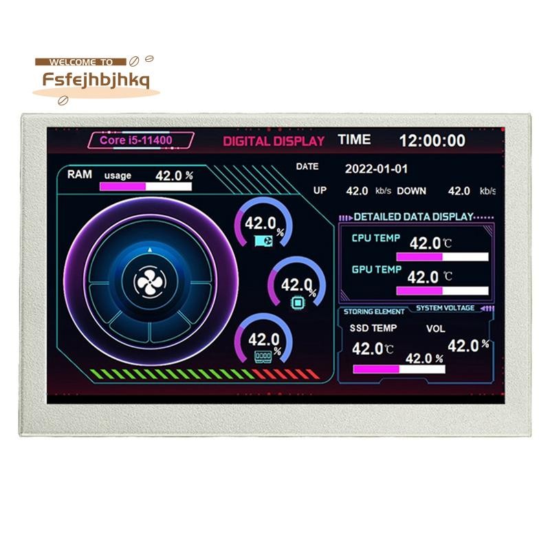 fsfejhbjhkq5 นิ้วหน้าจอ LCD Monitor Driver ควบคุม AIDA64 หน้าจอเสริม IPS สําหรับคอมพิวเตอร์ ITX PC ก