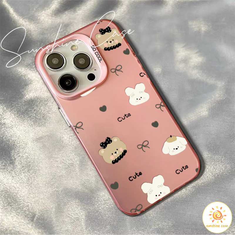 เคสโทรศัพท์ ลายกระต่ายขาว หมี For VIVO Y02 Y16 Y20 Y27 V27PRO V25 Y364G Y22 Y21 Y50 Y17S Y1S Y51#2020 Y17 Y91 Y15S เคส - รูปที่ 7