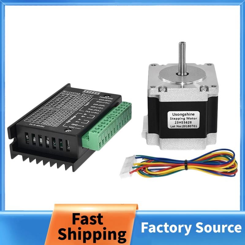 Nema 23 23HS5628 Stepper Motor 57 มอเตอร์ 2.8A พร้อม TB6600 Stepper Motor Driver NEMA17 23 สําหรับ C