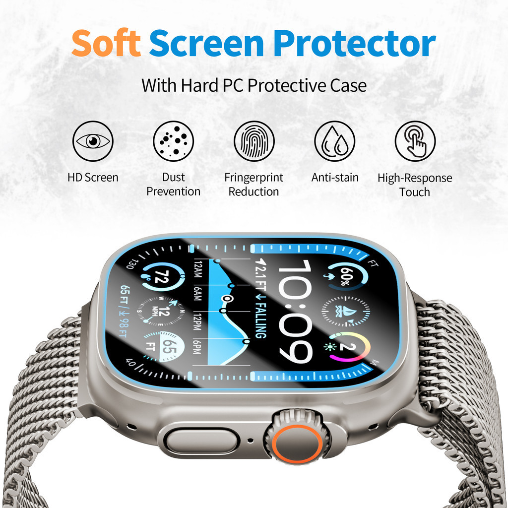 ฟิล์มกระจกนิรภัย / นิรภัยพร้อมเครื่องมือยึด for Apple Watch IWatch Ultra/SE 3 2 Series 11 10 9 8 7 6 49 46 42 45 มม. ราคา ถูกที่สุด ดีลบีเคเค แกลเลอรีภาพที่ 6
