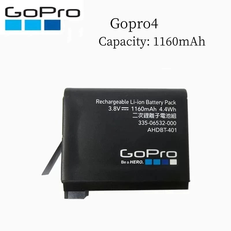 แบตเตอรี่ Gopro แท้ 100% สำหรับ 4/5/6/7/8/9/10/11/12 แบตเตอรี่กล้องกีฬา thumbnail 3