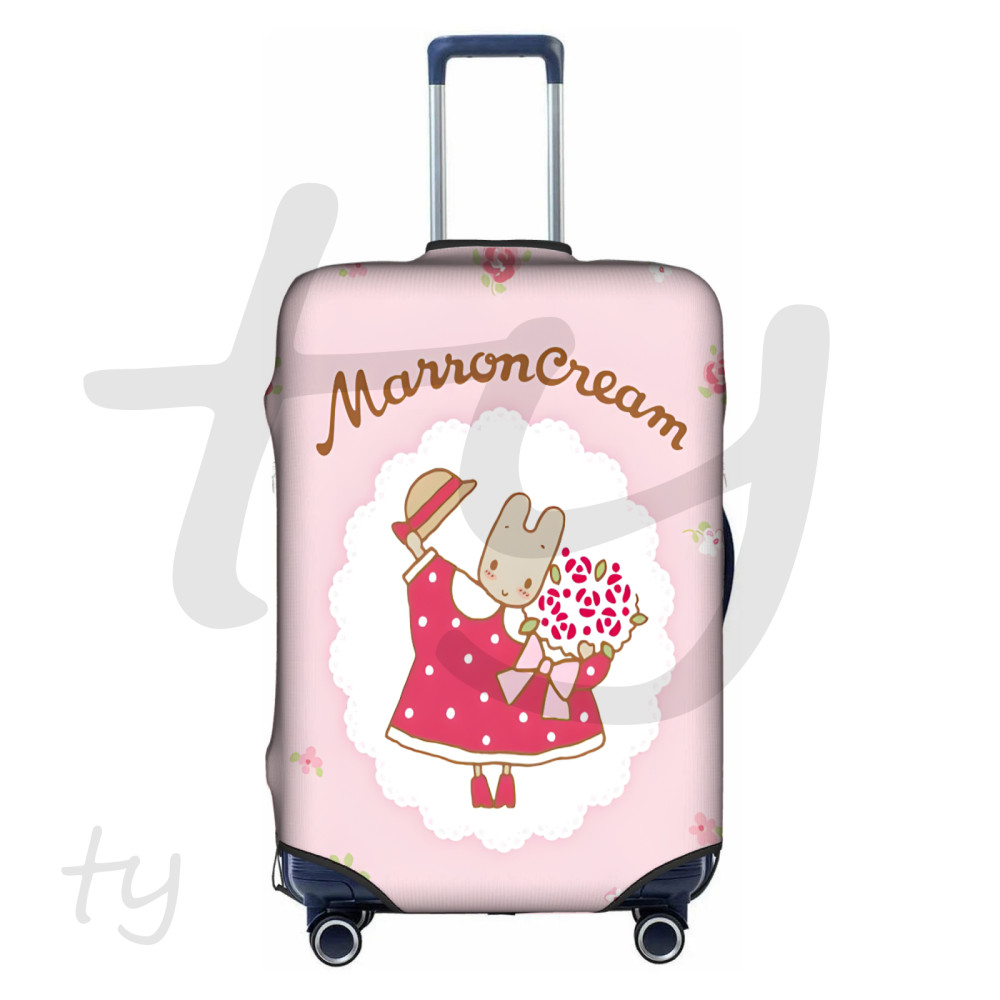 SANRIO In Stocksanrio Marron Cream กระเป๋าเดินทางป้องกันยืดหยุ่นป้องกันล้างทําความสะอาดได้กระเป๋าเดินทางเหมาะสําหรับ 18-32 นิ้ว(4 ขนาด)