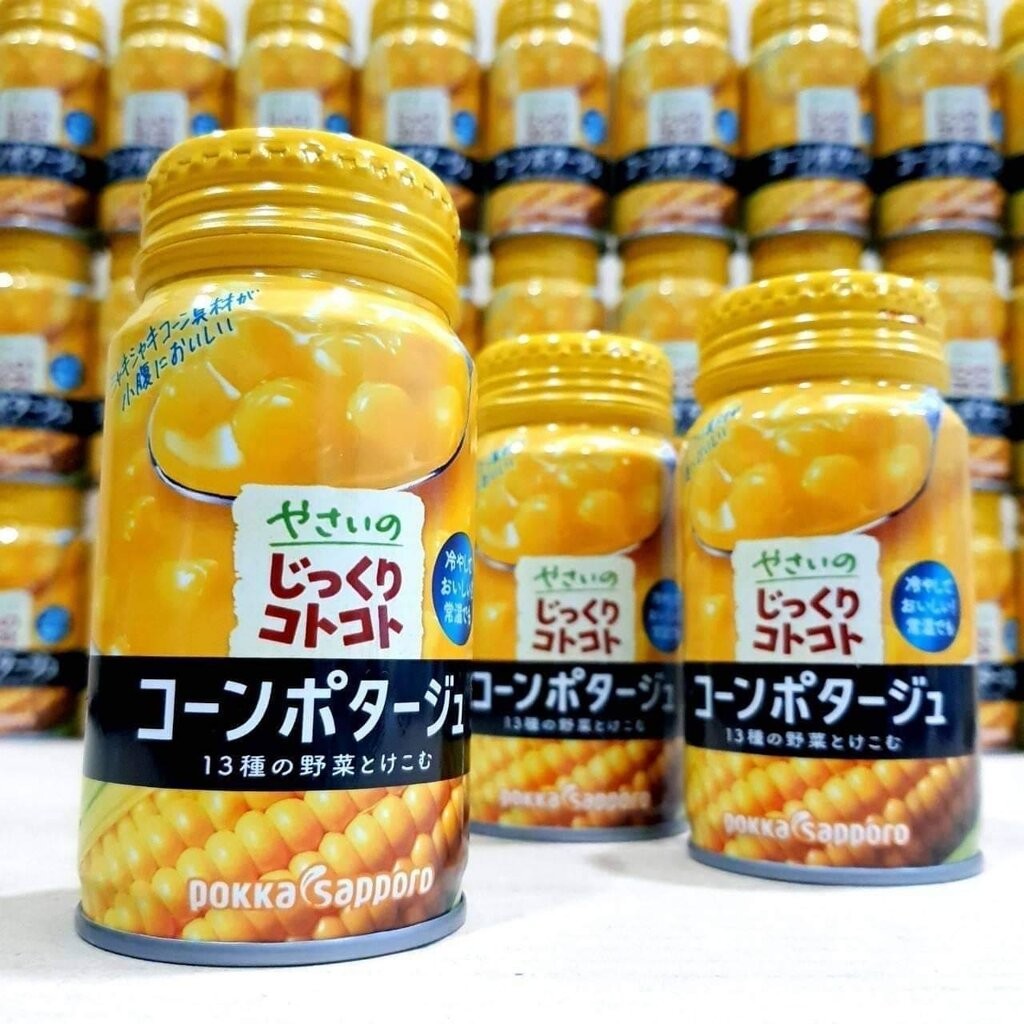**ลอตใหม่**ซุปข้าวโพด Pokka Sapporo Cold Corn potage Soup 170g
