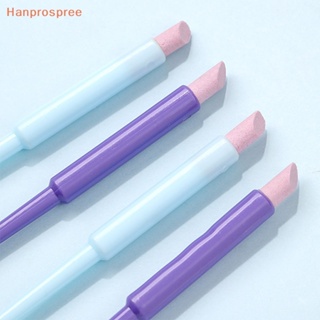 Hanprospree&gt; แท่งหินเซรามิค แบบสองหัว สําหรับขัดหนังกําพร้า ตกแต่งเล็บเท้า