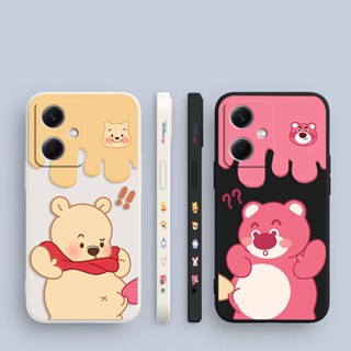 เคสโทรศัพท์มือถือ ซิลิโคน ลายการ์ตูนหมีพูห์ มีลายด้านข้าง สําหรับ XIAOMI REDMI Note 12 11 10 9 8 7 6 5 4 3 2 T S X A POCO M4 M3 M2 Pro Plus Max 5G
