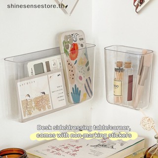 Shine กล่องเก็บเครื่องสําอาง แบบติดผนัง ไม่ต้องเจาะผนัง สีโปร่งใส