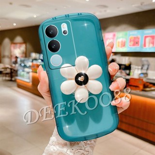 ใหม่ เคสโทรศัพท์มือถือ กันกระแทก ลายดอกไม้น่ารัก พร้อมขาตั้ง สําหรับ VIVOV29 VIVOV29 5G 2023