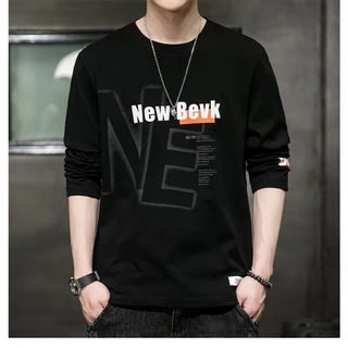 MR-DEER เสื้อยืดเเขนยาวผู้ชาย เสื้อสีพื้นผ้านิ่ม รุ่น M0317
