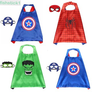 Fishstick1 ชุดคอสเพลย์ เสื้อคลุม ซูเปอร์ฮีโร่ สําหรับเด็ก