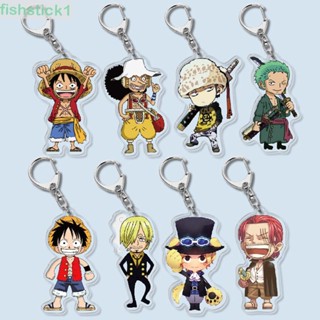 Fishstick1 พวงกุญแจ จี้รูปลูฟี่ Sanji Zoro สองด้าน