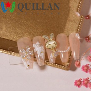 Quillan เพชรเพทาย โลหะ สไตล์ญี่ปุ่น เข้ากับทุกการแต่งกาย สําหรับตกแต่งเล็บ DIY