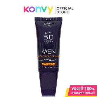 In2it Men Friendly Sea Kare Sun Shield SPF50 PA+++ 20g #MSKM เซรั่มกันแดดพร้อมปรับโทนสีผิวสูตรพิเศษสำหรับผู้ชาย.