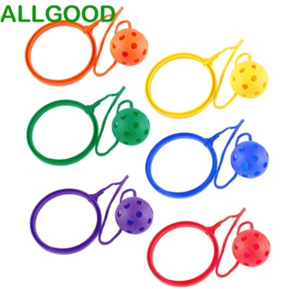 Allgoods ลูกบอลกระโดดพลาสติก สีสันสดใส สไตล์คลาสสิก ของเล่นสําหรับเด็ก