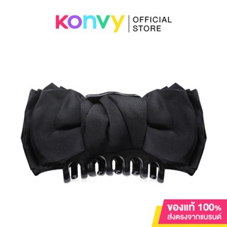 Konvy Black Reversible Bow Clip กิ๊บหนีบผมขนาดใหญ่ โดดเด่นด้วยรูปทรงโบว์สีดำ.