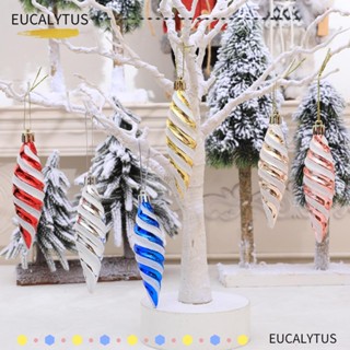 Eutus จี้พลาสติก รูปต้นคริสต์มาส สําหรับแขวนตกแต่งบ้าน