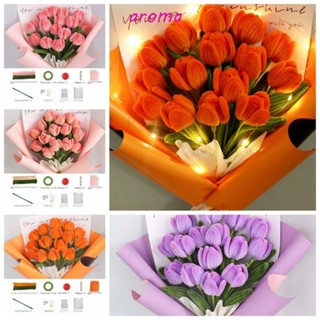 Aroma ช่อดอกทิวลิปปลอม 4 สี สําหรับตกแต่งบ้าน DIY