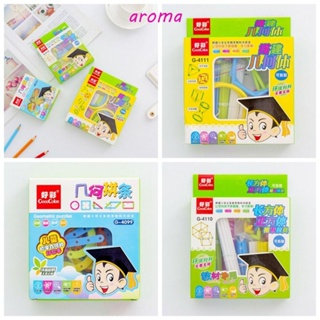 Aroma ของเล่นตัวต่อ โมเดลเรขาคณิต 3D ABS DIY สําหรับเด็ก