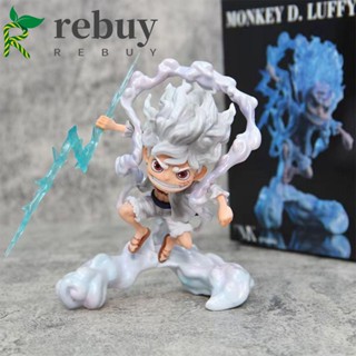 Rebuy ฟิกเกอร์ PVC รูปปั้น Nika Battle Luffy Gear 5 ขนาด 16 ซม. สําหรับตกแต่ง