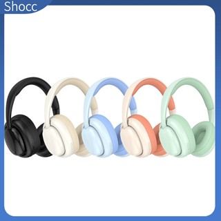 Shocc ชุดหูฟังสเตอริโอไร้สาย Hi-Fi เบสหนัก สําหรับแล็ปท็อป คอมพิวเตอร์ โทรศัพท์มือถือ แท็บเล็ต