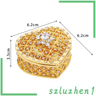 [Szluzhen1] กล่องเครื่องประดับ รูปหัวใจ ขนาดเล็ก สําหรับสร้อยข้อมือ แหวน สร้อยคอ ต่างหู หมั้น