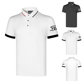 Titleist เสื้อโปโล แขนสั้น ระบายอากาศ แห้งเร็ว กันเหงื่อ สําหรับเล่นกีฬากอล์ฟ กลางแจ้ง