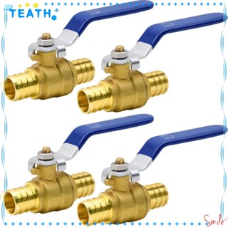 Teath วาล์วน้ํา ทองเหลือง ขนาดเล็ก 3/4 นิ้ว ตัวผู้ x ตัวผู้ 4 ชิ้น