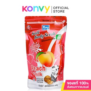 Yoko Gold Salt Body Scrub Peach + Milk 350g.