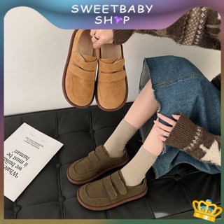 Sweetbaby💋ส่งเร็ว🚚Velcro Birkenstock รองเท้าส้นแบน สไตล์เรโทร แฟชั่นฤดูใบไม้ผลิ และฤดูใบไม้ร่วง สําหรับผู้หญิง 2023