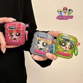 เคสหูฟังไร้สาย กันกระแทก ลาย Powerpuff Girls สําหรับ AirPods 1 2 3 Pro 2