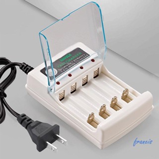 เครื่องชาร์จแบตเตอรี่ 4 ช่อง สําหรับแบตเตอรี่ 1.2V NI-MH NI-C AA AAA [Francis.th]