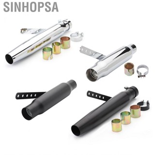 Sinhopsa Motorcycle Exhaust Muffler   Rust Proof Reasonable Structure Powerful Universal Delicate Surface for Motorbike