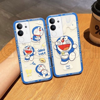 ใหม่ พร้อมส่ง เคสโทรศัพท์มือถือ ซิลิโคนนิ่ม ใส ลายการ์ตูนโดราเอมอนน่ารัก สําหรับ Vivo V29 5G V29 5G 2023