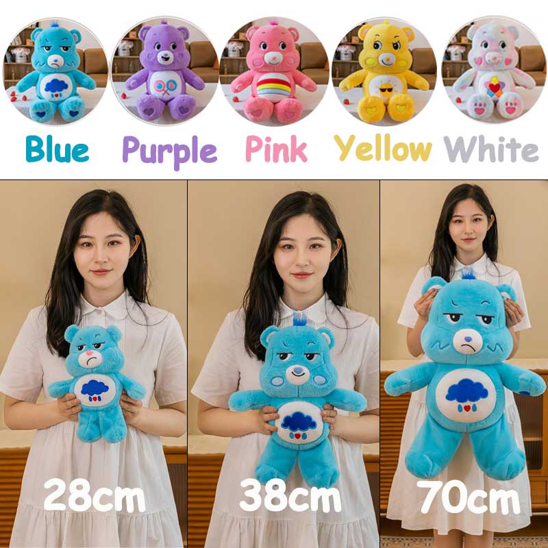 Care Bears ตุ๊กตาหมีแคร์แบร์ สีชมพู สีฟ้า ขนาด20ซม. - 30/40ซม. เหมาะกับของขวัญวันเกิด สําหรับเด็กผู้หญิง