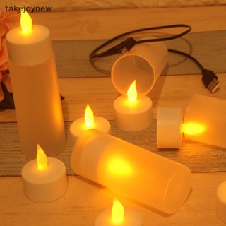 [takejoynew] ไฟ LED ชาร์จ USB ไร้เปลวไฟ KLB