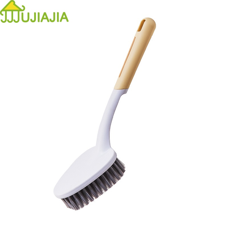 Jujiajia แปรงทําความสะอาดช่องว่างในกระเบื้องเซรามิค ด้ามจับยาว ขนาดใหญ่ สําหรับห้องน้ํา ด้ามจับยาว แบบหนา สําหรับทําความสะอาด