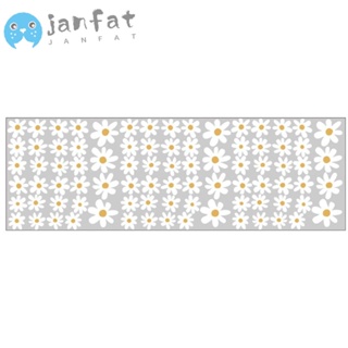 Janfat สติกเกอร์ไวนิล ลายดอกเดซี่ สีขาว 30x90 ซม. ลอกออกได้ สําหรับติดตกแต่งผนังห้องเด็ก